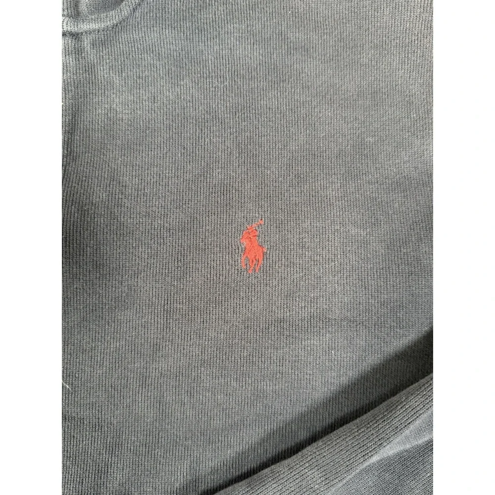 Polo Ralph Lauren Sweater‎ Mens Medium Navy Blue 1/4 Zip Pullover